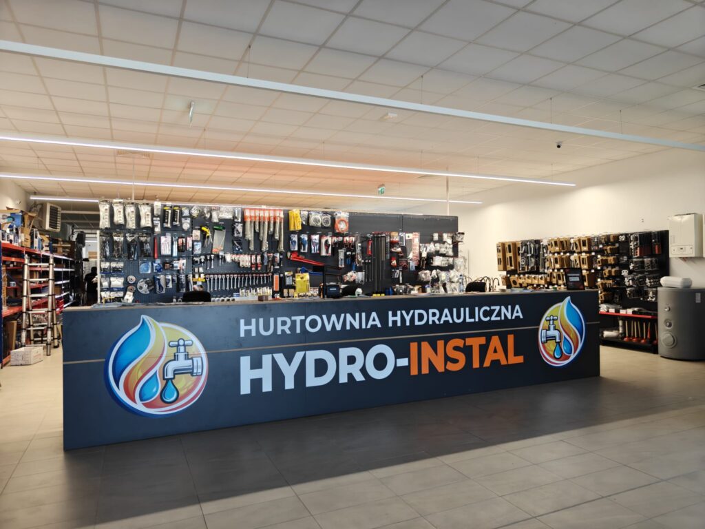 Hurtownia hydrauliczna Hydro Instal w Busku-Zdroju – hala sprzedaży